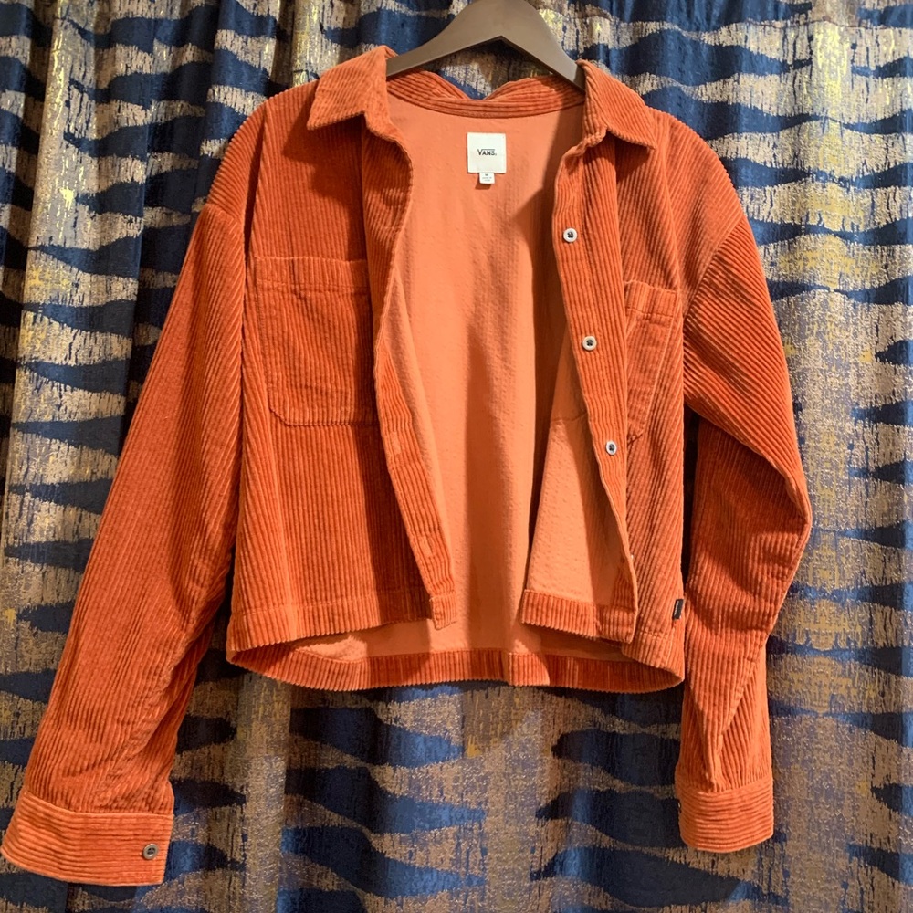 Vans Women's Bold Orange Corduroy Jacket